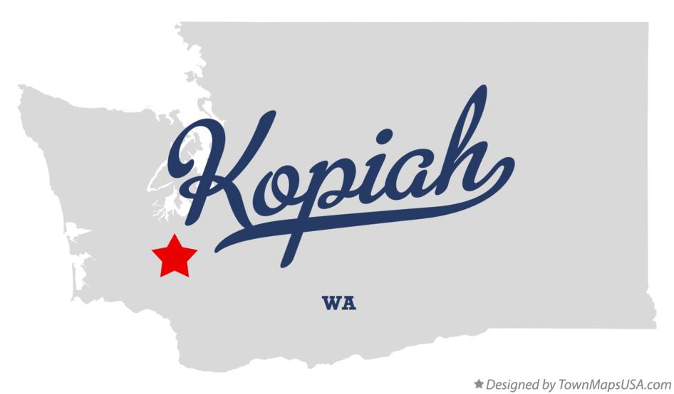 Map of Kopiah Washington WA