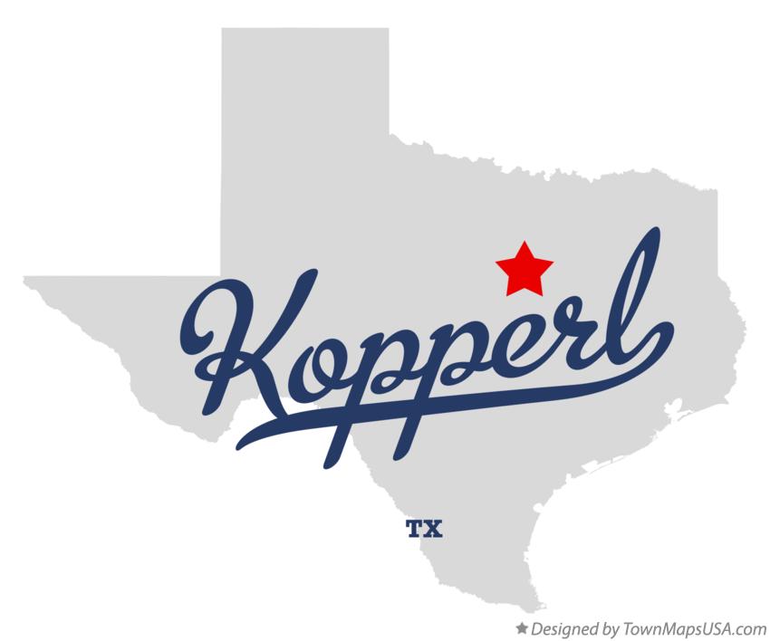 Map of Kopperl Texas TX