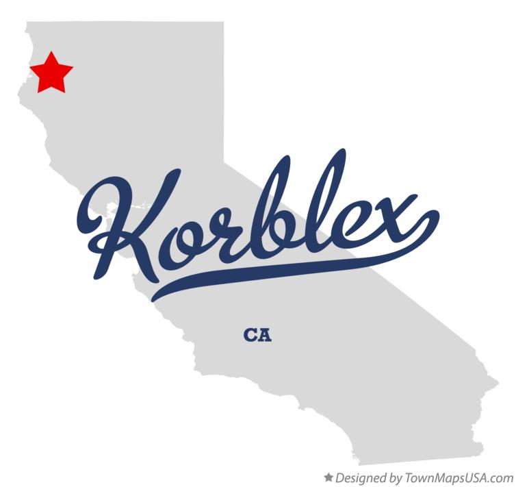 Map of Korblex California CA