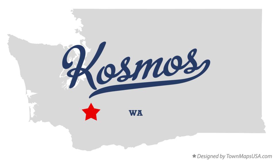 Map of Kosmos Washington WA