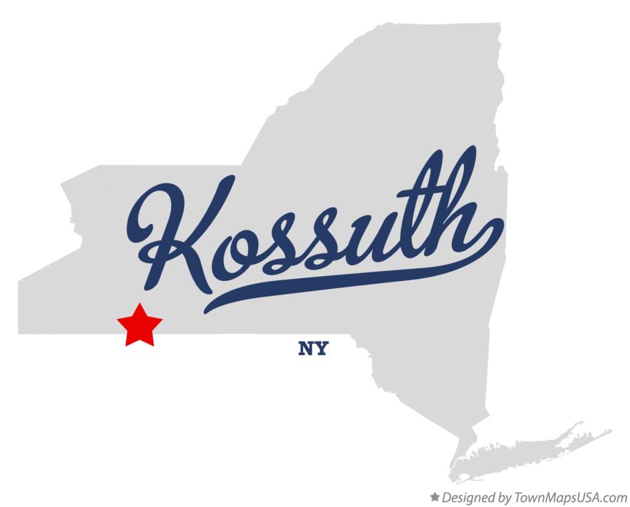 Map of Kossuth New York NY