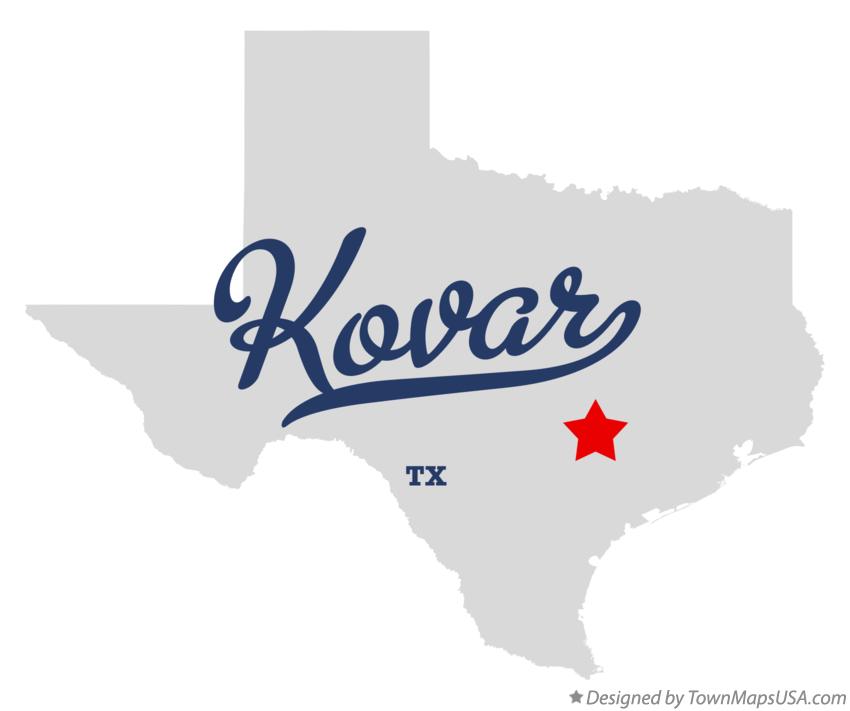 Map of Kovar Texas TX
