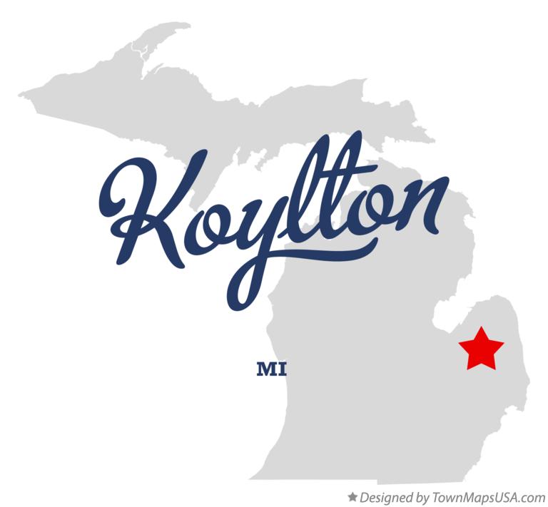 Map of Koylton Michigan MI