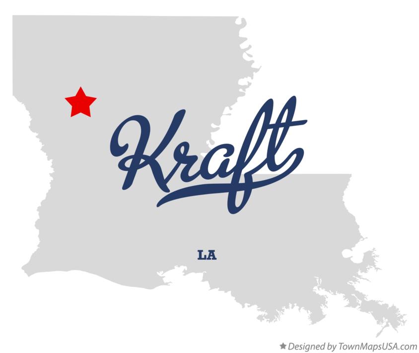 Map of Kraft Louisiana LA