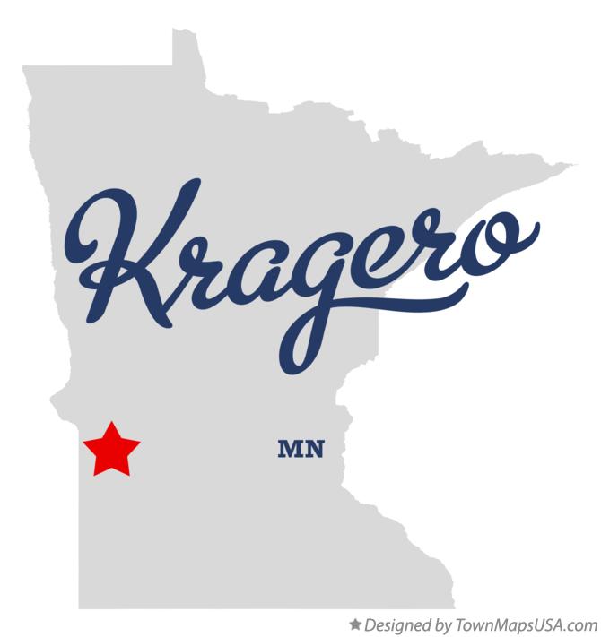 Map of Kragero Minnesota MN