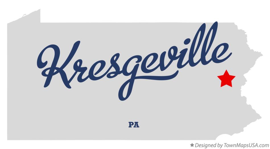 Map of Kresgeville Pennsylvania PA