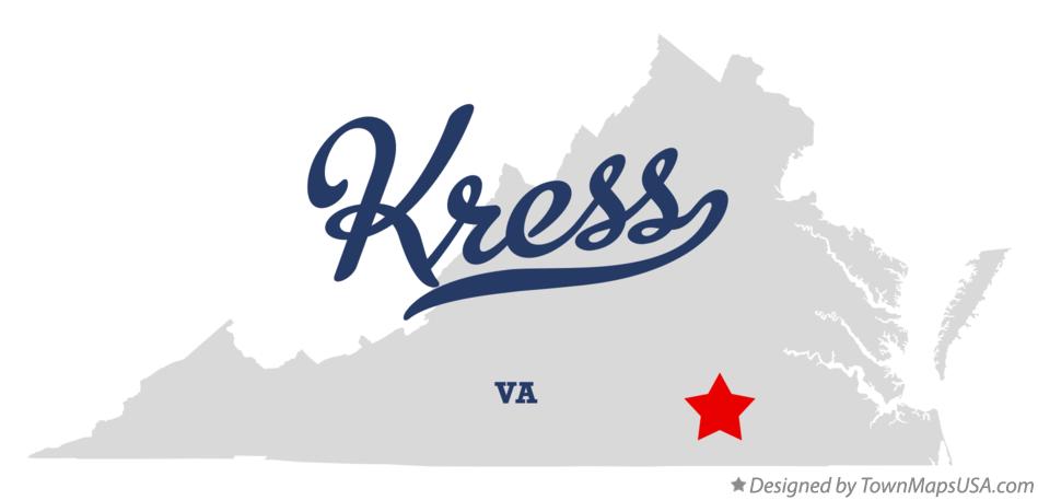 Map of Kress Virginia VA