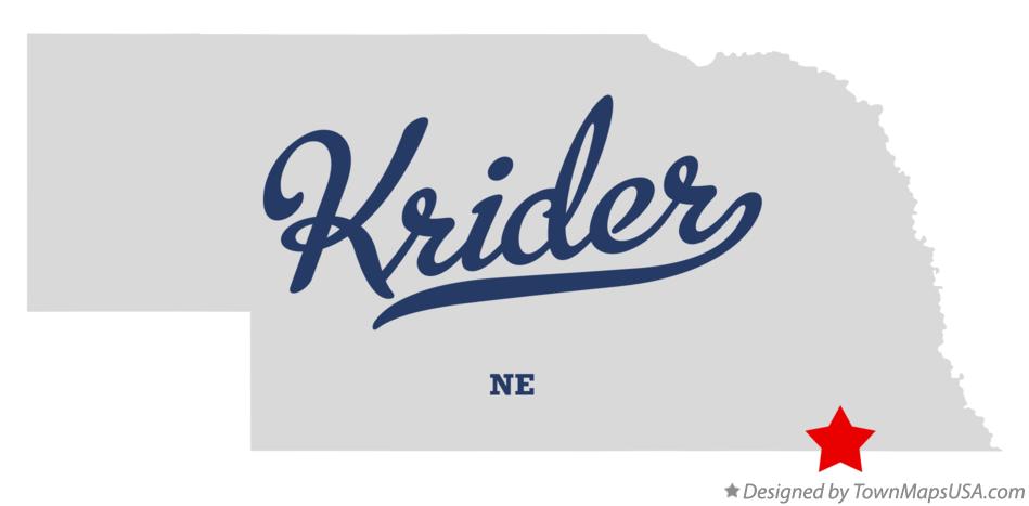 Map of Krider Nebraska NE