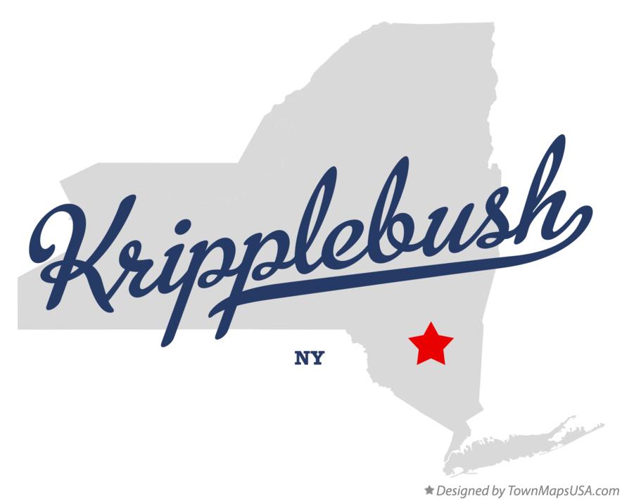 Map of Kripplebush New York NY