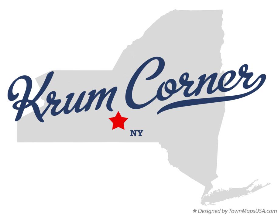 Map of Krum Corner New York NY