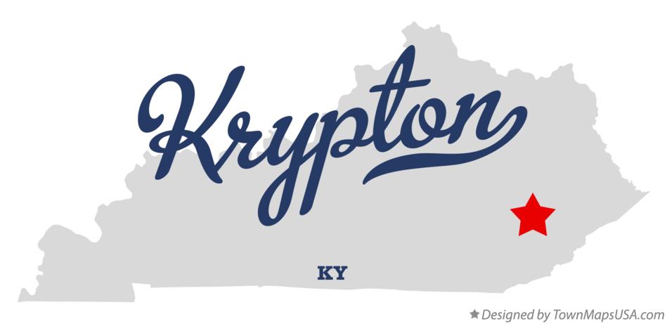 Map of Krypton Kentucky KY