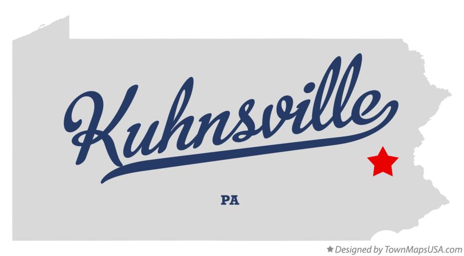Map of Kuhnsville Pennsylvania PA