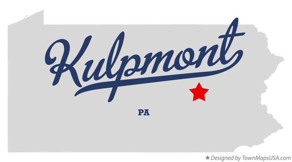 Map of Kulpmont Pennsylvania PA