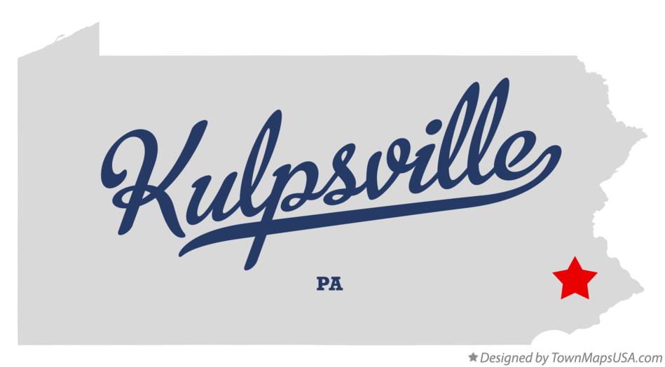 Map of Kulpsville Pennsylvania PA