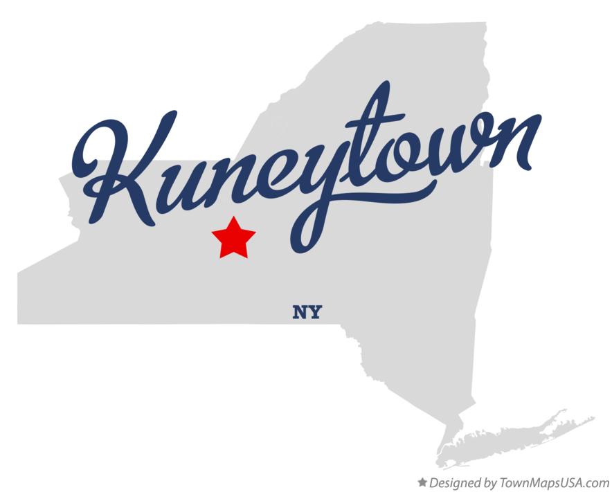 Map of Kuneytown New York NY