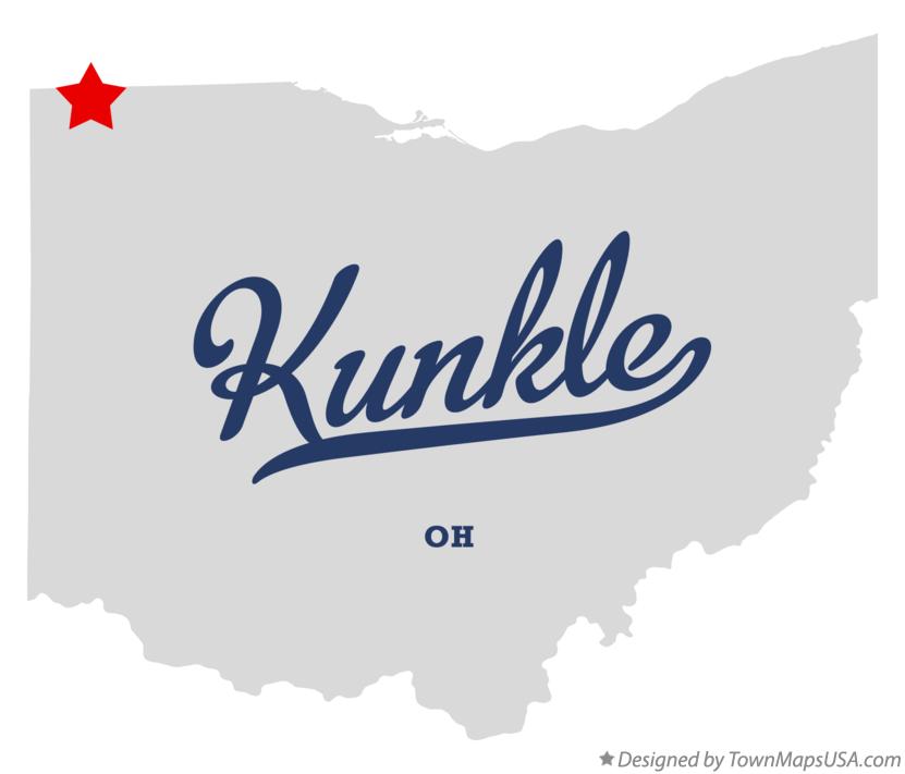 Map of Kunkle Ohio OH