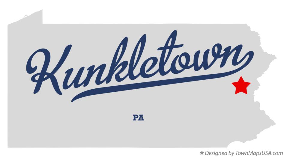 Map of Kunkletown Pennsylvania PA