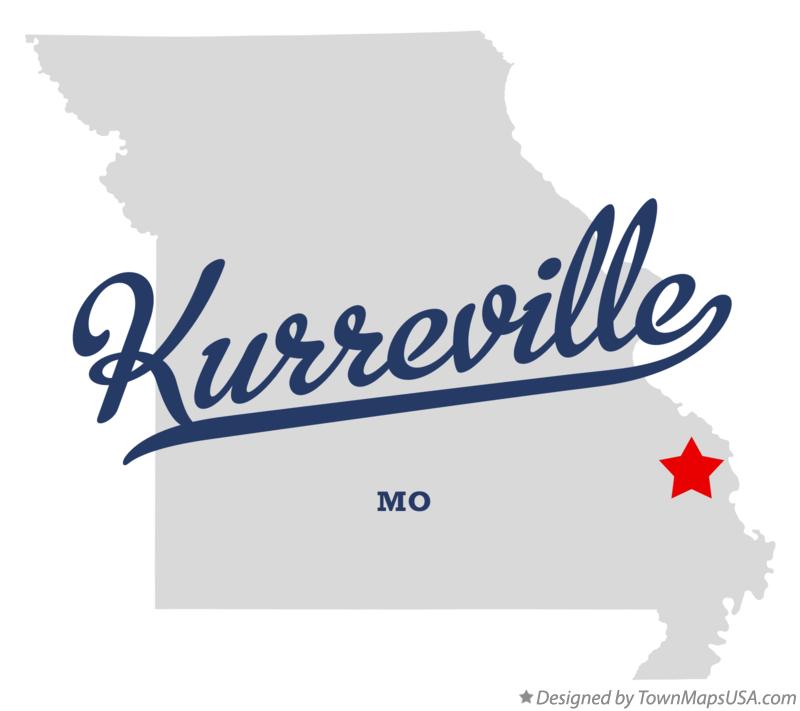 Map of Kurreville Missouri MO