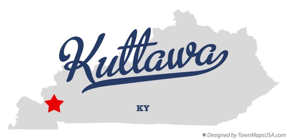 Map of Kuttawa Kentucky KY