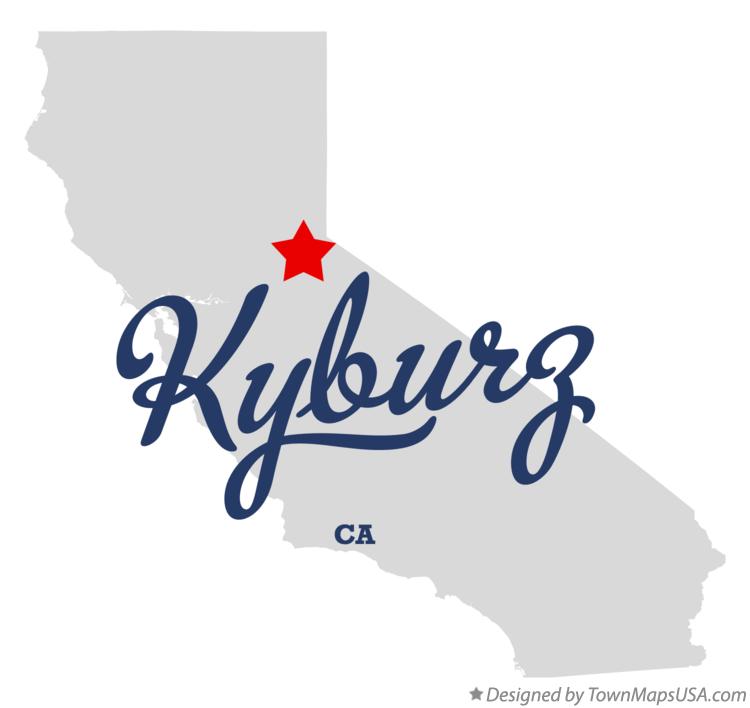 Map of Kyburz California CA
