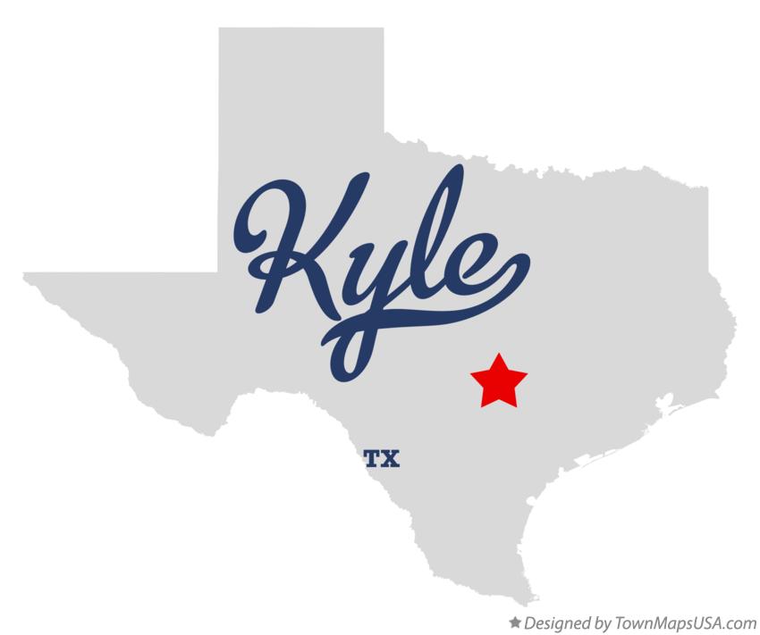 Map of Kyle Texas TX