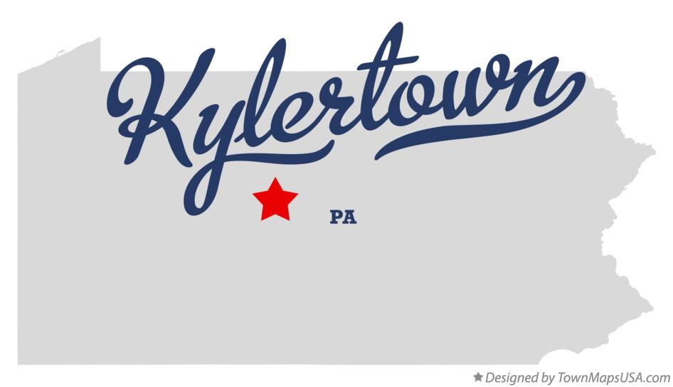 Map of Kylertown Pennsylvania PA