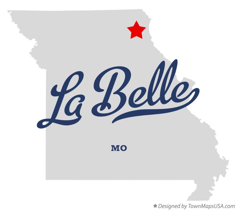 Map of La Belle Missouri MO