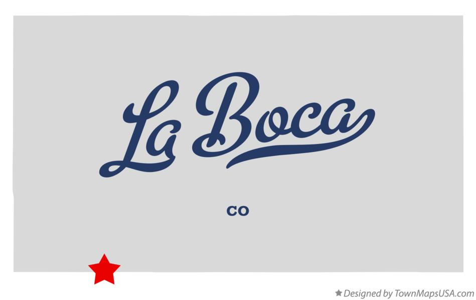 Map of La Boca Colorado CO