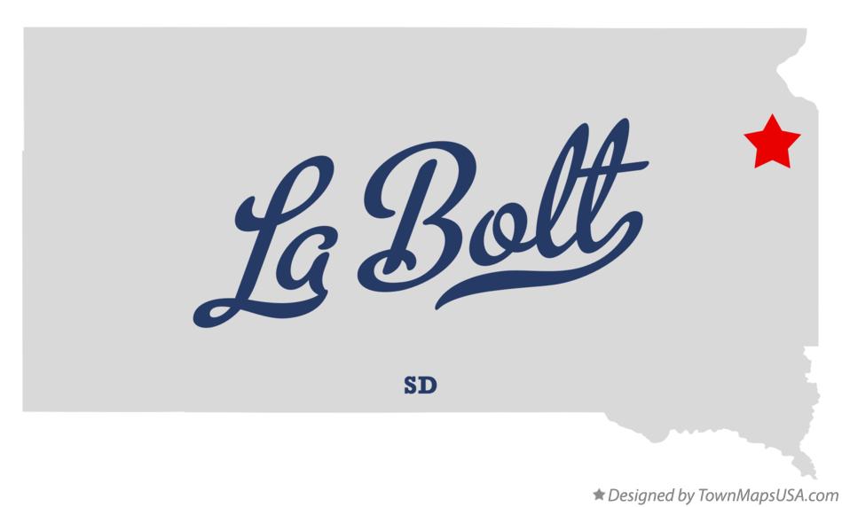 Map of La Bolt South Dakota SD