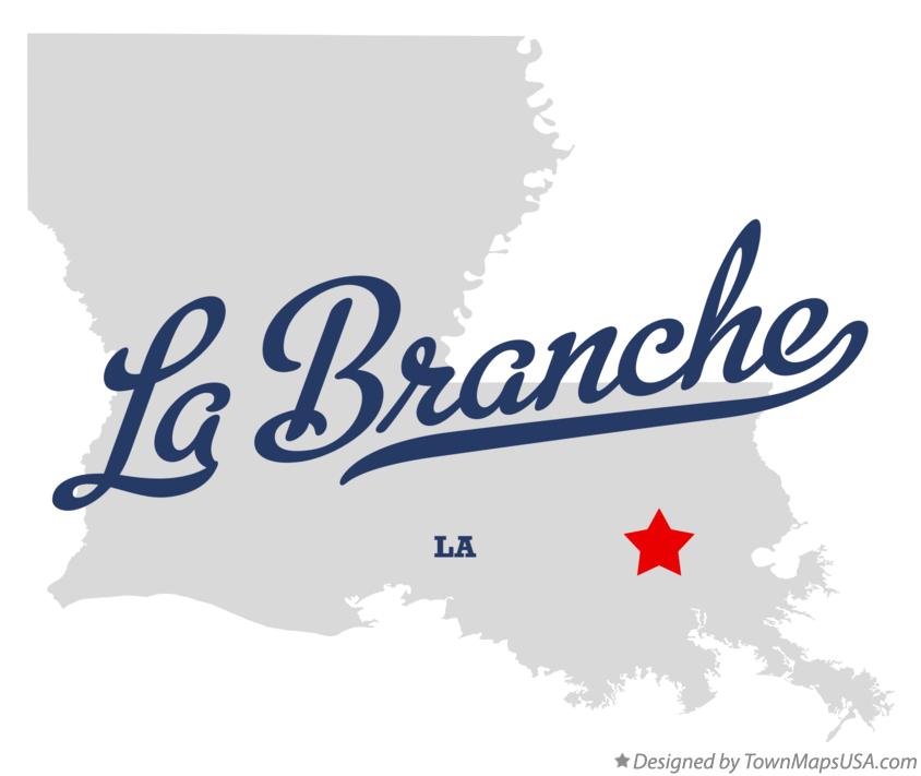Map of La Branche Louisiana LA