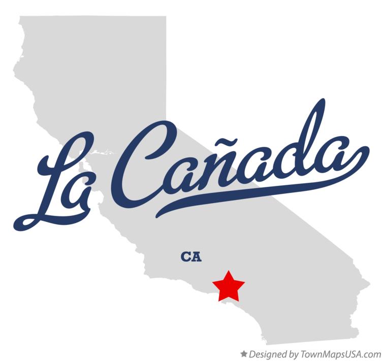 Map Of La Canada Ca California
