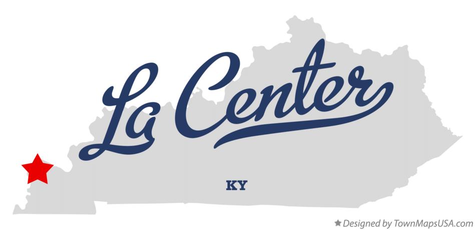 Map of La Center Kentucky KY
