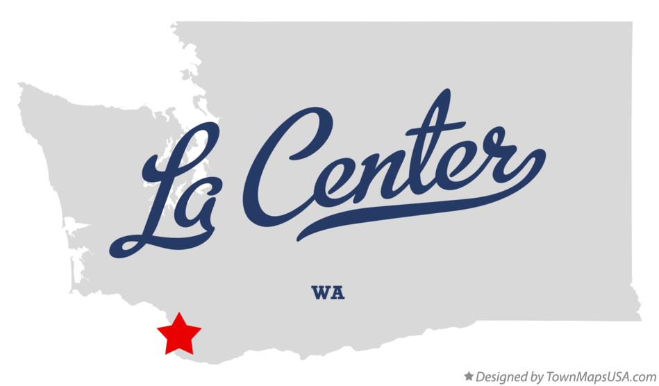 Map of La Center Washington WA