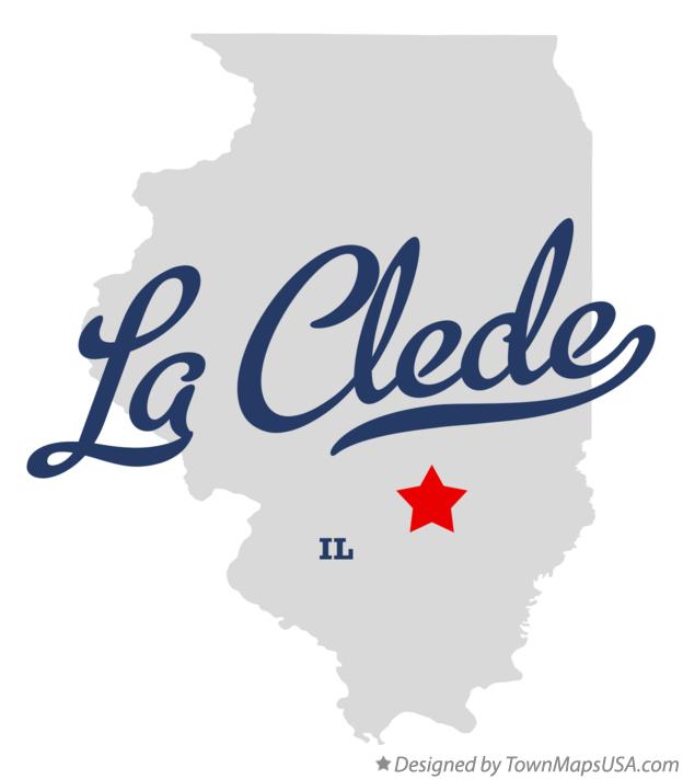 Map of La Clede Illinois IL