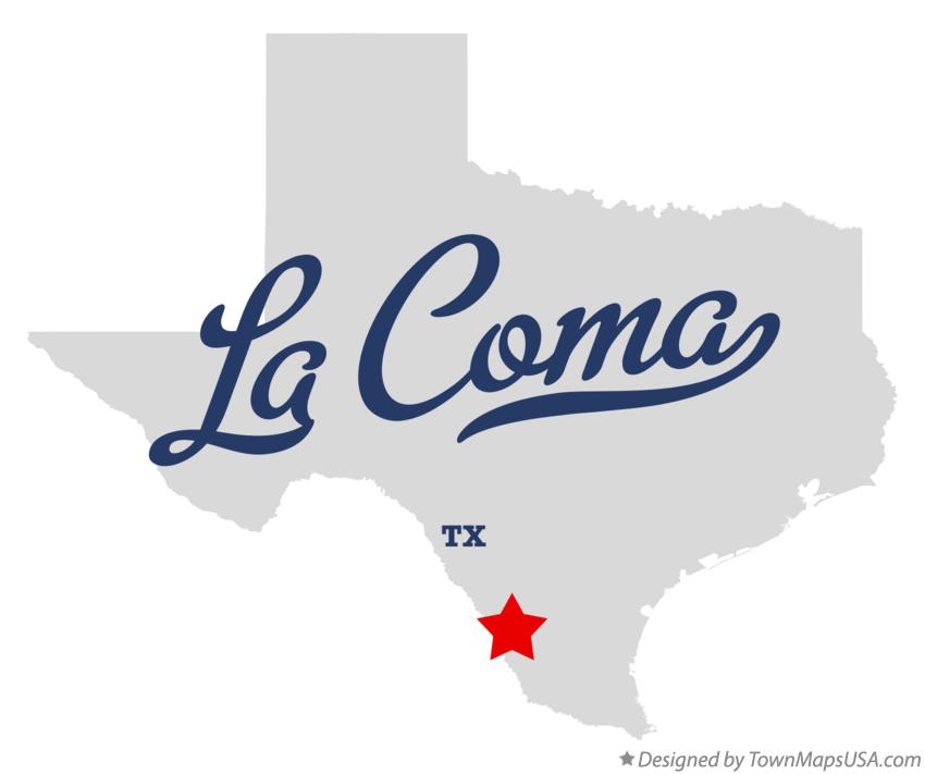 Map of La Coma Texas TX