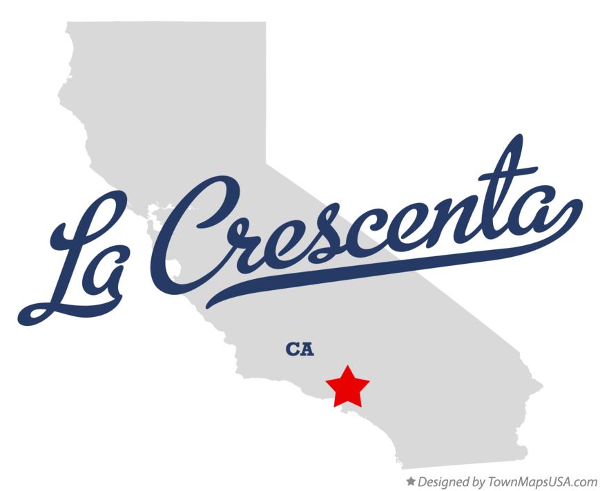 Map of La Crescenta California CA