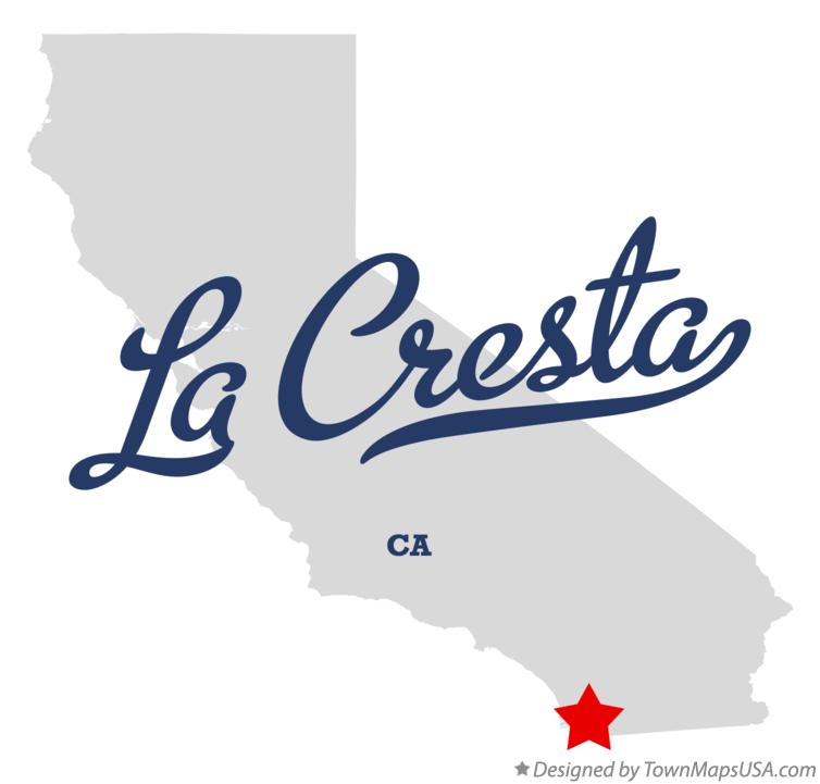Map of La Cresta California CA