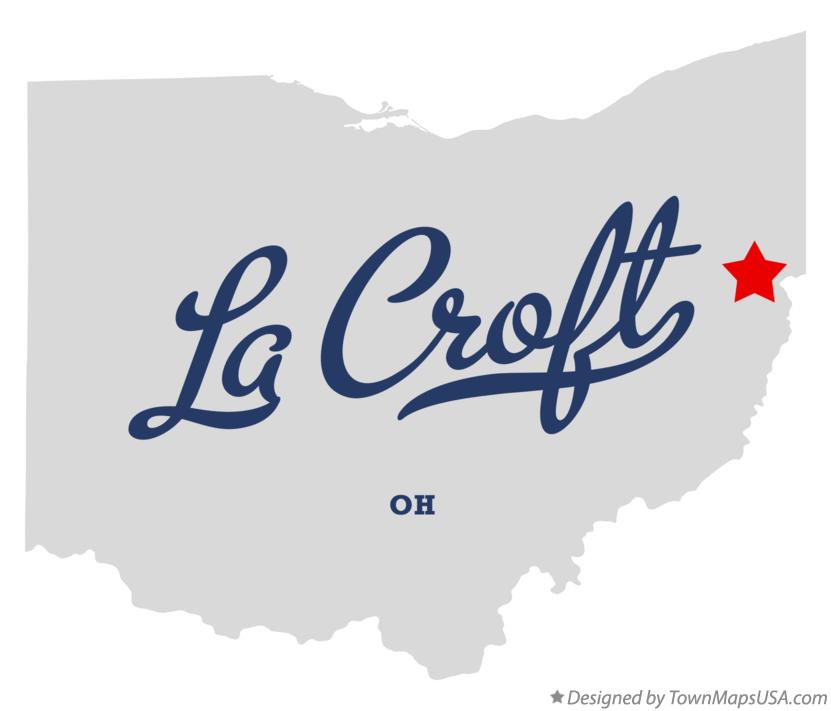 Map of La Croft Ohio OH