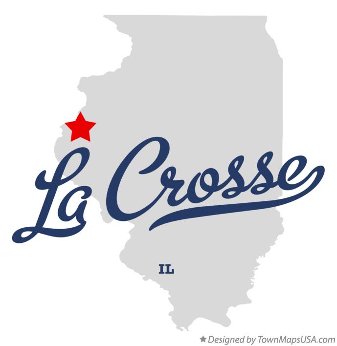 Map of La Crosse Illinois IL