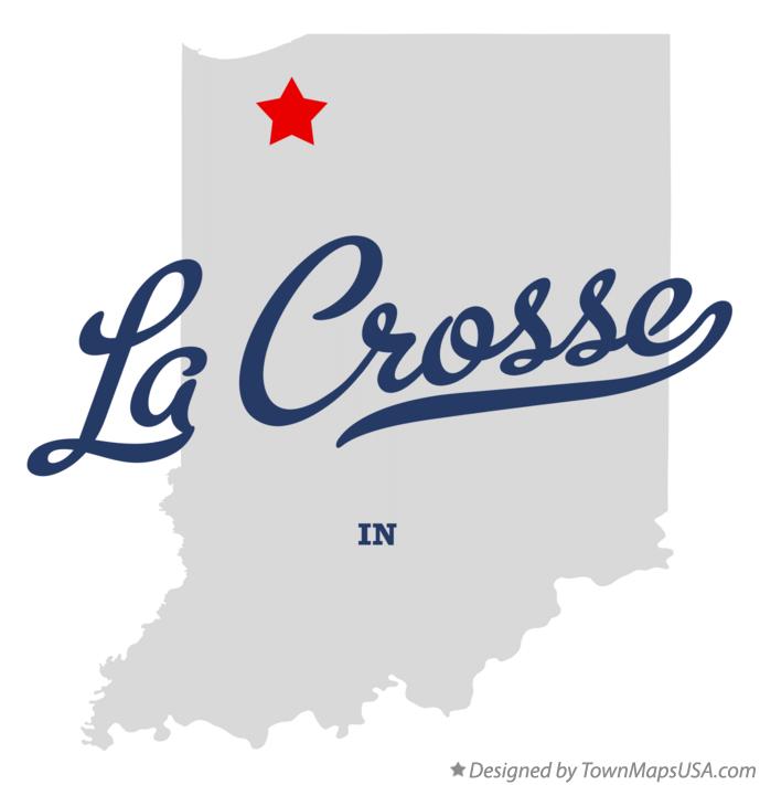 Map of La Crosse Indiana IN