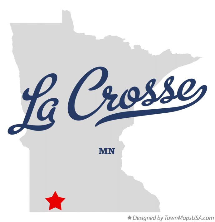 Map of La Crosse Minnesota MN