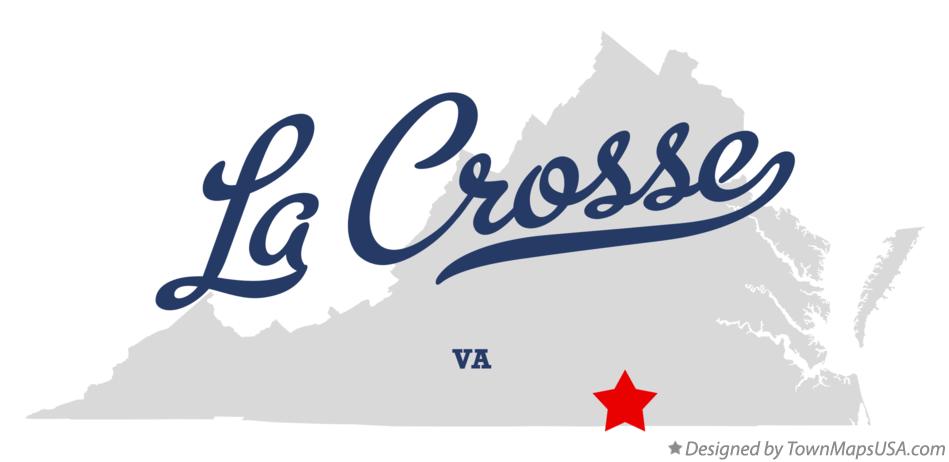 Map of La Crosse Virginia VA