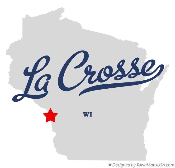 Map of La Crosse Wisconsin WI
