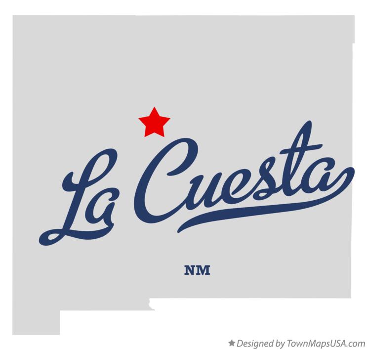 Map of La Cuesta New Mexico NM