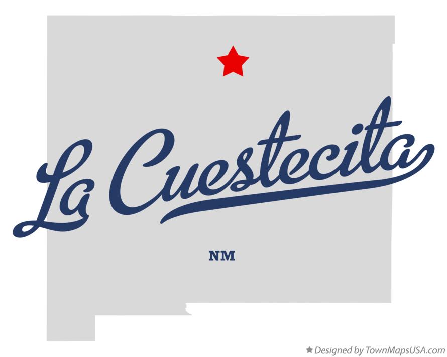 Map of La Cuestecita New Mexico NM