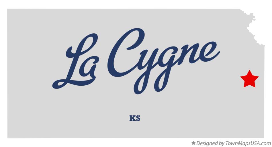 Map of La Cygne Kansas KS