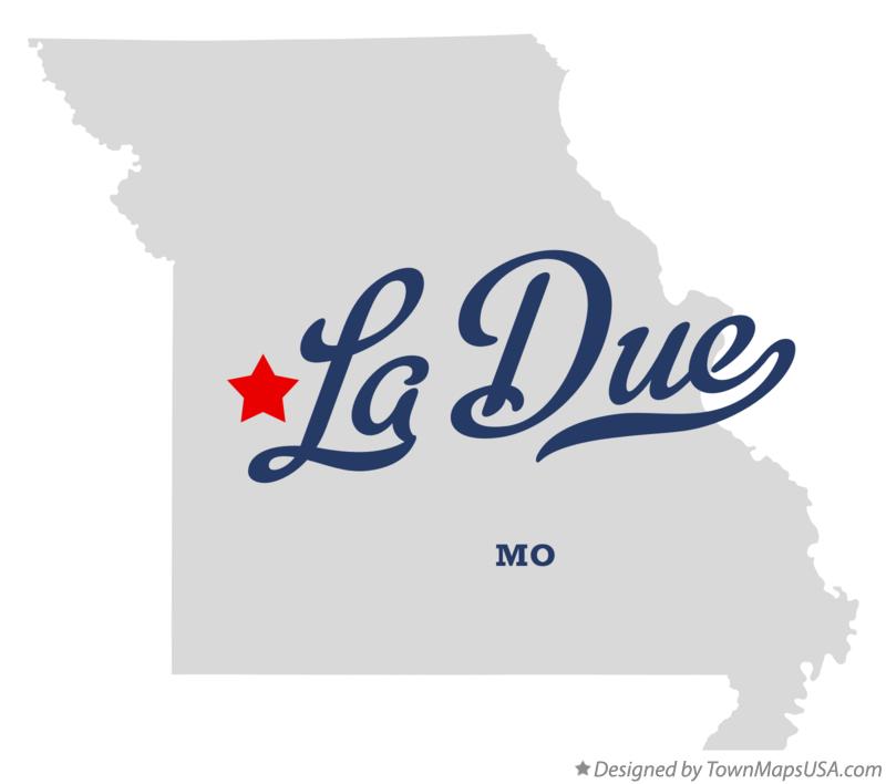 Map of La Due Missouri MO