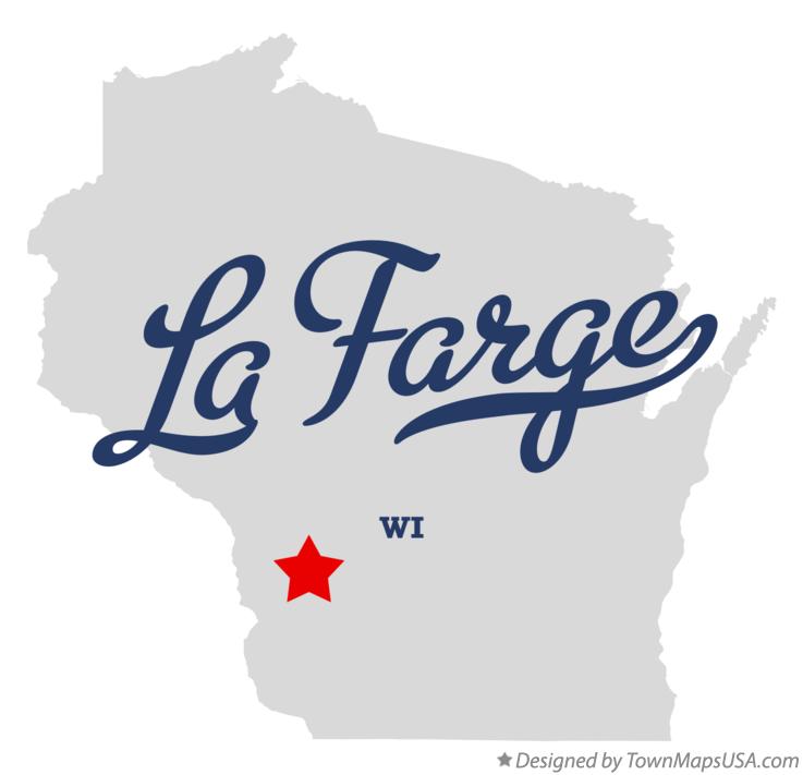 Map of La Farge Wisconsin WI