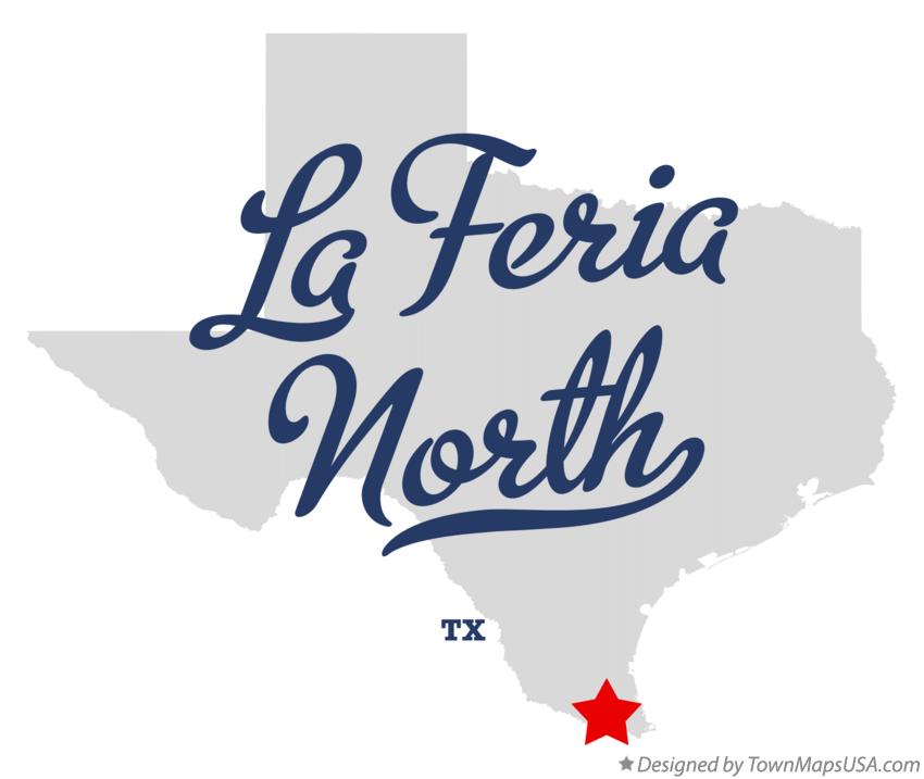 Map of La Feria North Texas TX