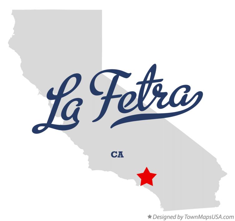 Map of La Fetra California CA